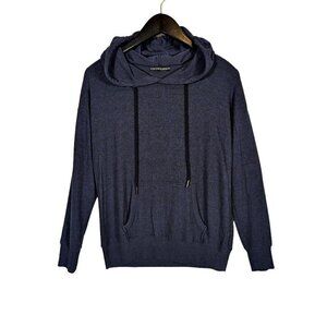 Harlowe & Graham Size XS Navy Hoodie Sweatshirt Gym Pullover Athletic Stretch